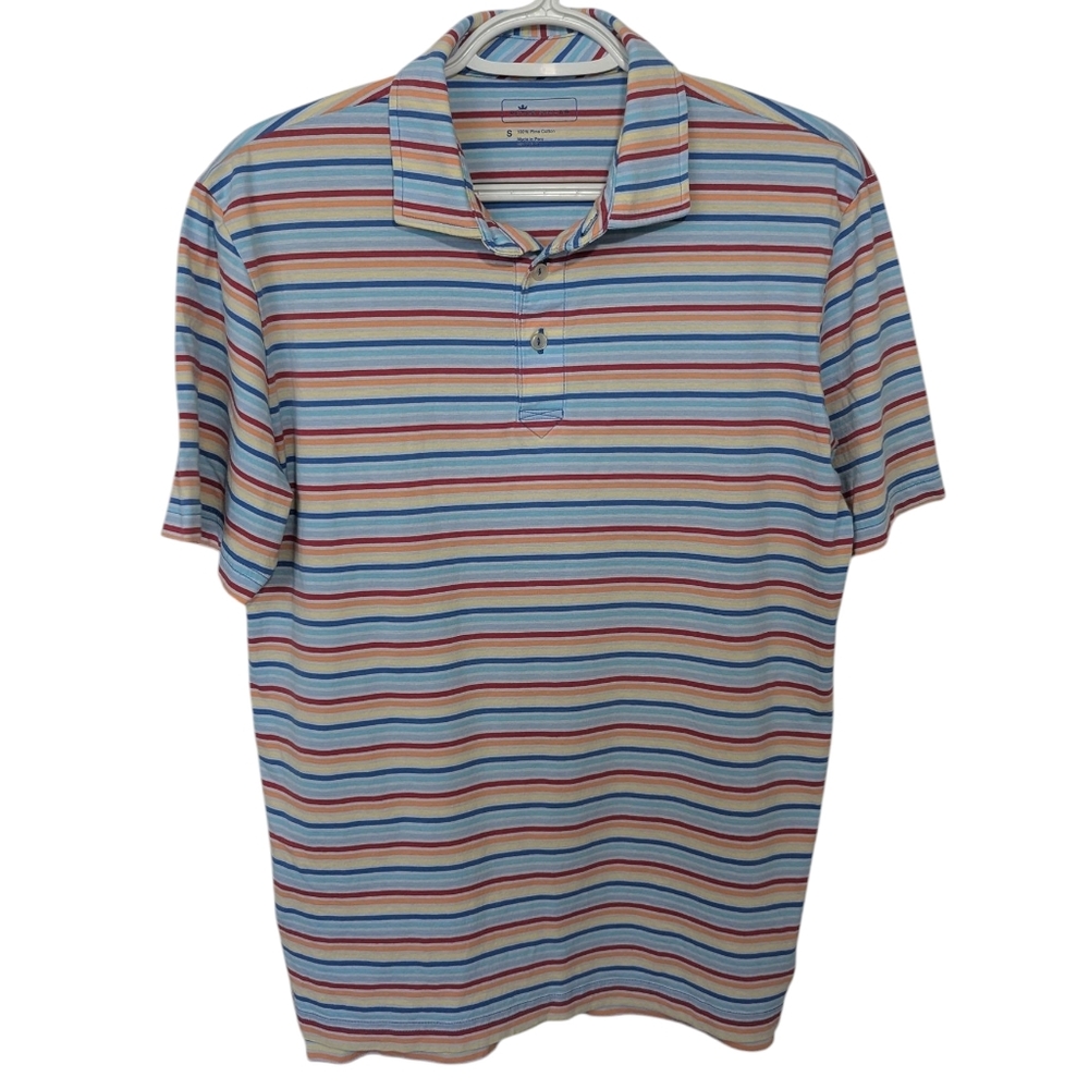 Peter Millar Multi Colored Striped Polo